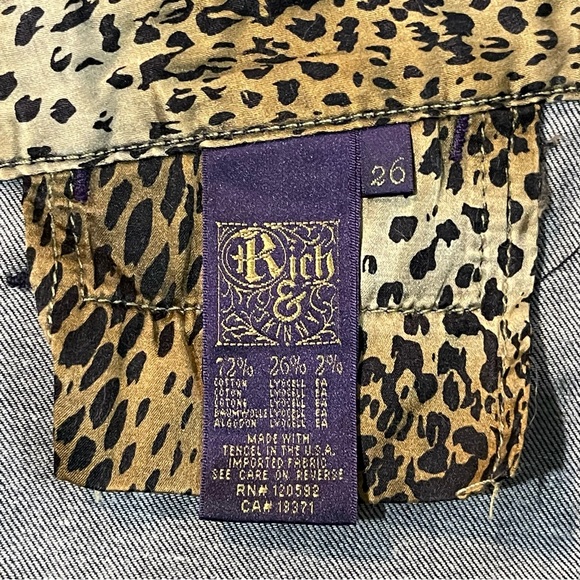 Rich & Skinny Bootcut Dark Wash Jeans Size 26 - Picture 5 of 5